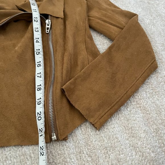 Blank NYC Moto Suede Jacket S Tan - Picture 5 of 8